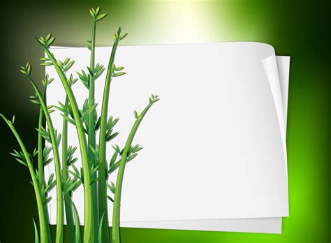 border template  green plant  vector art  vecteezy
