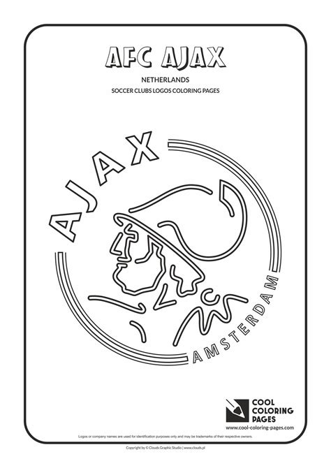 afc ajax amsterdam logo coloring page cool coloring pages coloring pages soccer