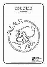 Ajax Coloring Pages Soccer Logo Logos Clubs Cool Afc Amsterdam Football Team Paint Colouring Kids Print Color Fc United Activities sketch template