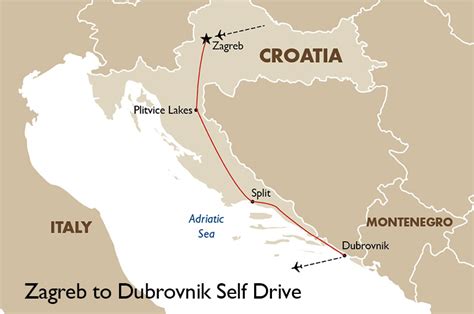 day croatia adventure  drive vacation zagreb  dubrovnik