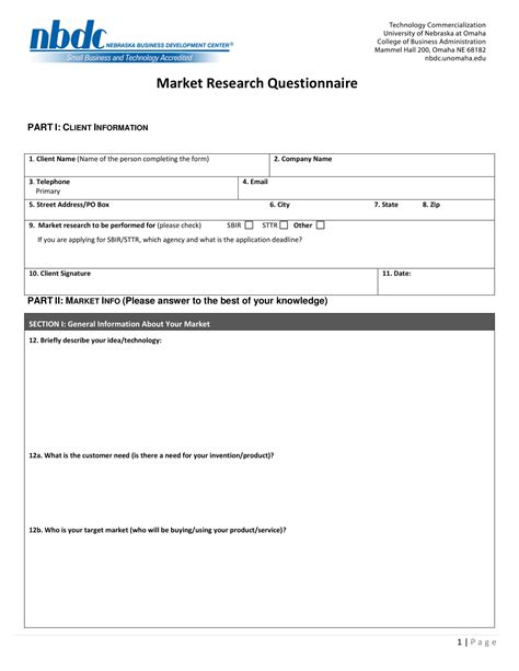 market research survey forms