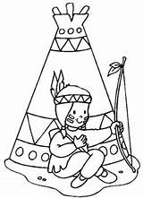 Coloring Teepee Indian Pages Popular Other sketch template