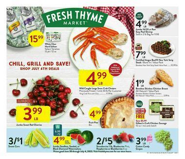 fresh thyme farmers market naperville il hours weekly ad