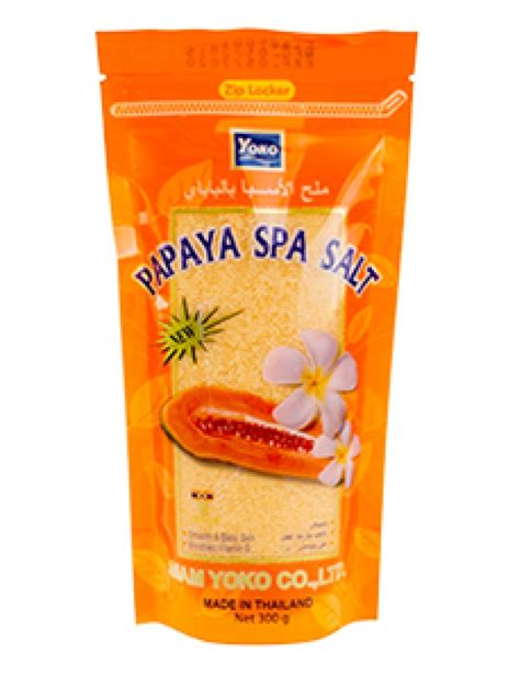 yoko papaya spa salt shineshine cosmetics