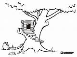 Treehouse Fairy sketch template