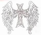 Cross Wings Drawing Coloring Pages Angelic Crosses Draw Celtic Colouring Printable Heart Designs Adult Tattoo Draco Worlds Many Getdrawings Roses sketch template