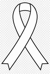 Ribbon Cancer Coloring Awareness Clip Pages Clipart Support Transparent Cliparts Background Library sketch template