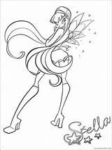 Winx Coloring4free sketch template