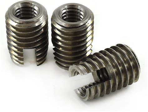 pack     stainless steel slotted  tapping threaded inserts