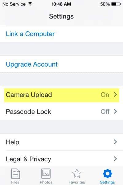 automatically upload iphone  ipad   dropbox