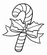 Candy Cane Coloring Pages Christmas Printable Kids sketch template