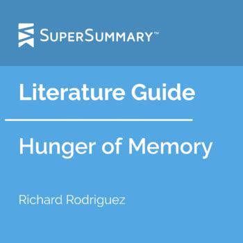 hunger  memory literature guide  supersummary tpt