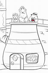 Coloring Pages Benny Shack Rack Veggietales Pirate Easter sketch template