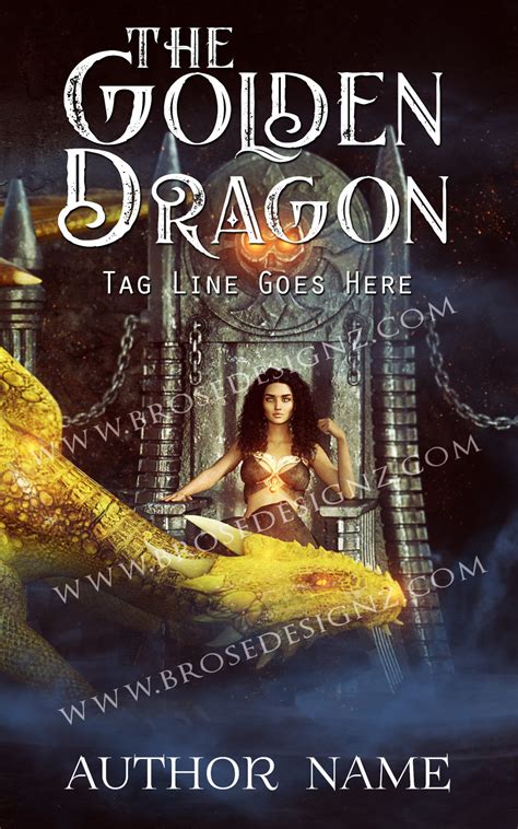golden dragon  book cover designer