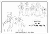 Charlie Factory Chocolate Coloring Colouring Willy Roald Dahl Pages Characters Wonka Sheets Book La Activity Print Activityvillage Et Activities Worksheets sketch template