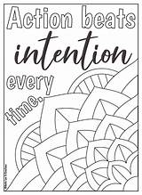 Coloring Pages Mandala Motivational Quotes Inspirational Printable Sheets Quote Adult Motivation Color Colouring Books Cryptogram Answers Book Choose Board sketch template