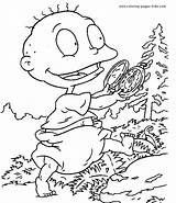 Coloring Pages Rugrats Cartoon Color Printable Character Kids Characters Sheets Found sketch template