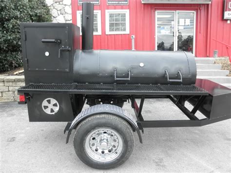 Charcoal Concession Pit Bbq Wood Smoker Pull Behind Grill