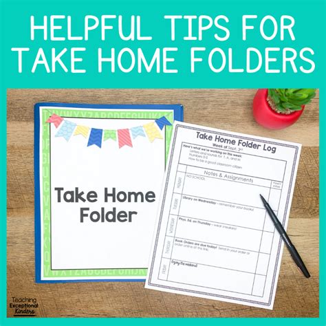 helpful tips  kindergarten  home folders teaching exceptional