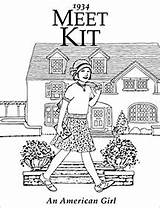 Kit American Girl Kittredge Coloring Update sketch template