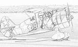 Coloring Biplanes Pages Polikarpov Filminspector Biplane sketch template