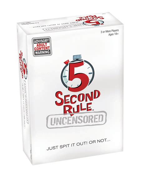 5 Second Rule Uncensored Walmart Canada