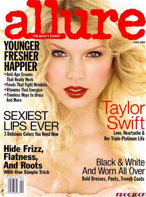 Taylor Swift Blond Songtress Allure Photo Shoot