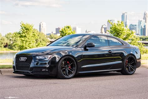 fancy   black audi  wearing gloss black avant garde wheels caridcom gallery