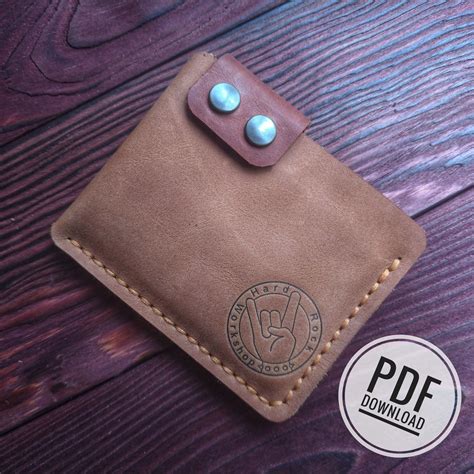leather wallet template pattern minimalist wallet pattern