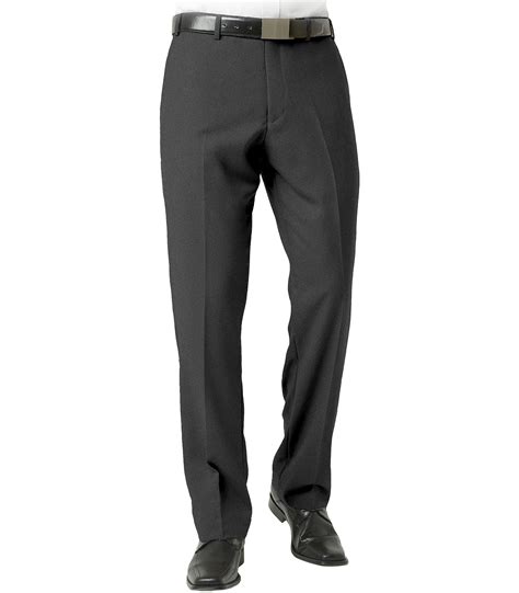 ampql biz collection pantalon classique  devant plat pour homme