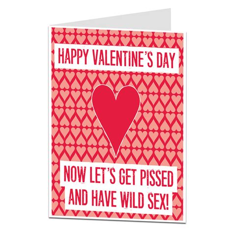Let S Get Pissed And Have Wild Sex Valentine Card
