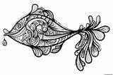 Poisson Adulte Destressant Difficile Japonais Einfarbige Fische Pobarvanke Odrasle Brillant Typique Divertir Vissen Barvice Gâteau Butterfly Vektor Totem Tudi Inked sketch template