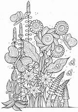 Coloring Adult Pages Spring Butterflies Bees Printable Adults Sheets Sheet Flowers Favecrafts Drawing Flower Patterns Family Mandala Book Butterfly Entertain sketch template