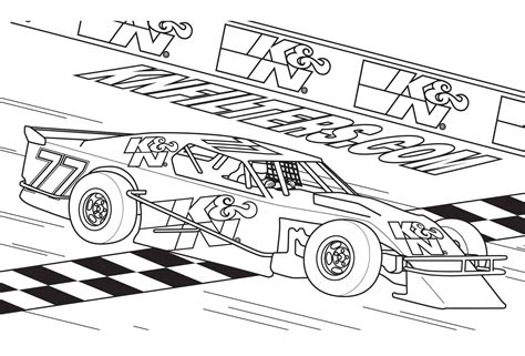 race car coloring page coloring pages