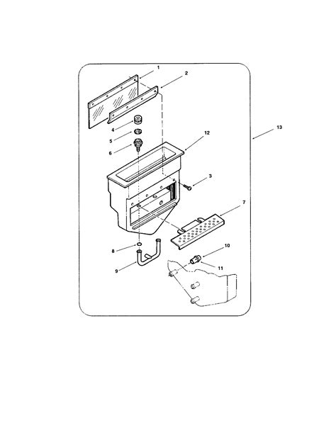 reservoir diagram parts list  model dce scotsman parts ice maker parts searspartsdirect
