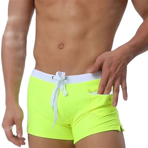 Aqux Brand Men S Swim Low Rise Swimwear Sexy Low Personality Male Beach