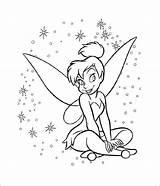 Tinkerbell Coloring Pages Fairy Colouring Printable Disney Kids Sheets Color Template Print Printables Fairies Drawing Characters Templates Colour Wings Tinker sketch template