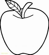 Apple Coloring Clipart Pages Printable Clipground sketch template