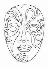 Masken Carnaval Masque Pinnwand Auswählen sketch template