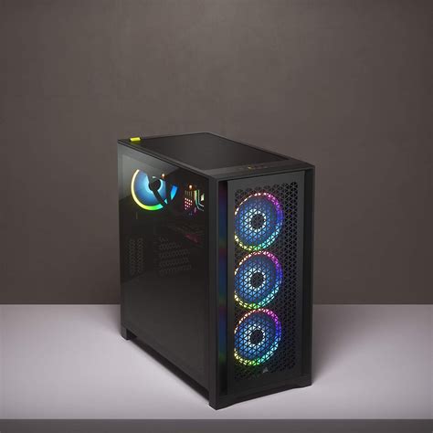 corsair  airflow tempered glass mid tower atx pc case black