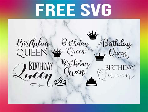 birthday queen svg templates