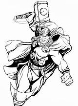 Coloring Pages Thor Superheroes Avengers Superhero Print Reference Drawing Drawings Super Search Google Color Book Printables sketch template