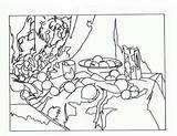 Coloring Cezanne Still Pages Life Famous Masterpiece Paul Colouring Kids Apples Sheets Livingston Works Color Drawing Painting Printable Getcolorings Adult sketch template