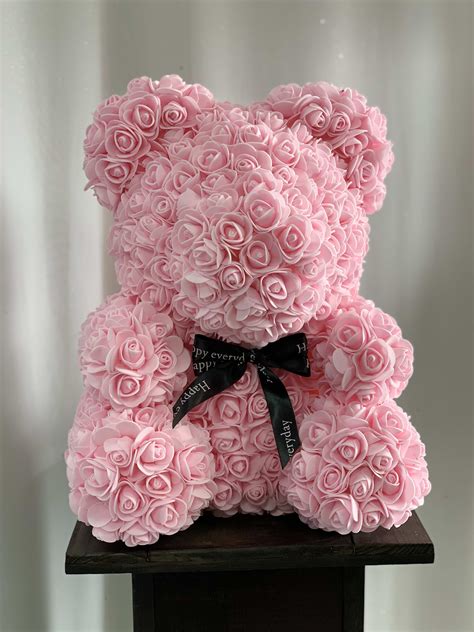 faux light pink rose teddy bear  temple city ca  season