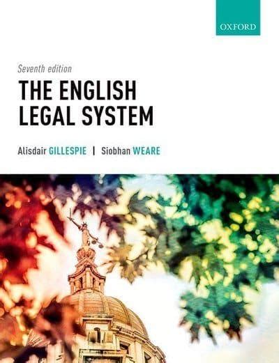 the english legal system alisdair gillespie 9780198830900