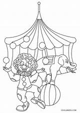 Circus Coloring Pages Printable Theme Color Kids Sheet Print Top Children sketch template