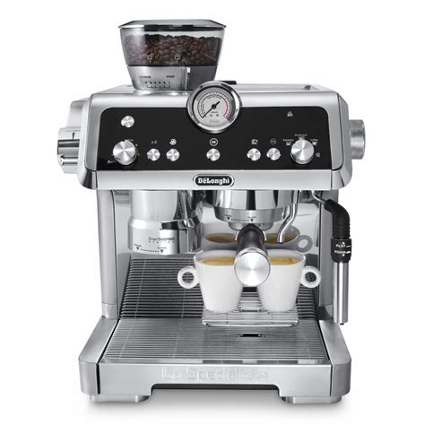 delonghi ecm la specialista bean  cup freestanding coffee machine silver appliance city