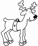 Coloring Reindeer Pages Christmas Popular sketch template