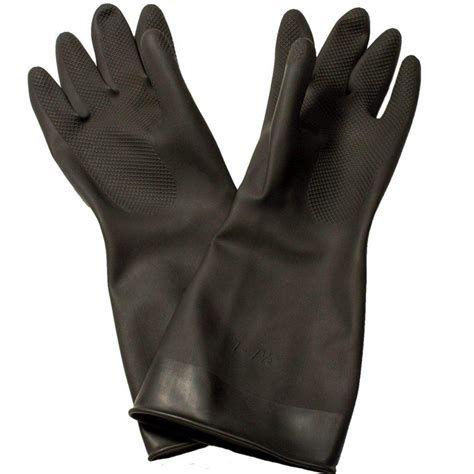 black rubber gloves  pair  stop cleaning shop