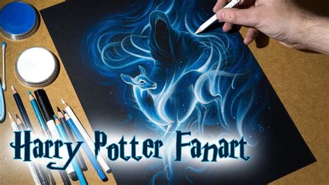 Drawing Snape S Patronus Vs Dementor Harry Potter Fanart
